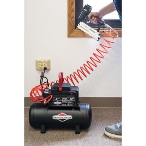 Vertical Briggs Stratton Compressor 2 Gallon 8 Liter Semi Closed Easy Carrying