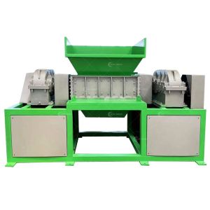 2300KG Waste Car Tire and Rubber Recycling Double Shaft Shredder Machine for