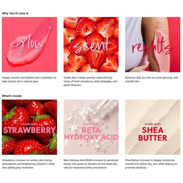 Tree Hut Strawberry Shea Sugar Scrub ingredients