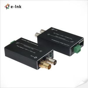Mini-type 3G-SDI to Fiber Converter with Tally & Reverse RS485 over a 3G/HD-SDI