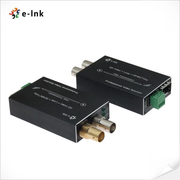Buy Mini-type Fiber Converter with Tally & Reverse RS485  over a HD-SDI Loop Output at wholesale prices