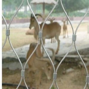 stainless steel zebra enclosure mesh wire rope mesh