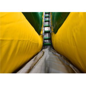 Air Blow Commercial Inflatable Water Slides 0.55mm PVC Tarpaulin Material