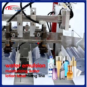 Automatic Flip Bottle Washer Cosmetics Filling Machine 50-200ml