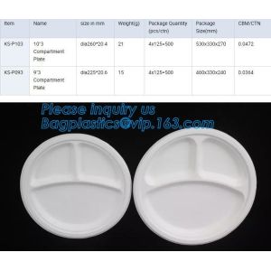 Compostable custom environmental biodegradable trays disposable sugarcane pulp