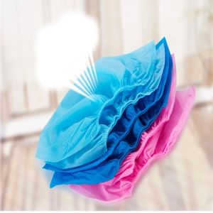Full Elastic Disposable Polypropylene Shoe Covers Environmental Friendly