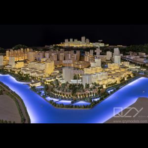 Aecom-1/1500 Dongguan Weiyuan Island Urban Design Model