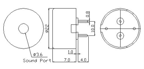 22 * 7mm Passive Piezo Buzzer