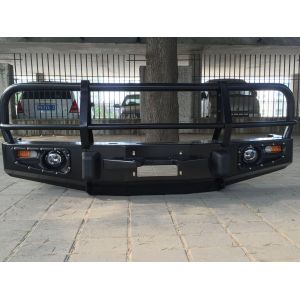 Automotive Front Bumper Guard For LAND CRUISER Lc Fj 80 Black Rolled Steel