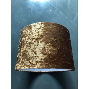 White Inner Hardback Lamp Shade Silver Crushed Velvet Lampshade