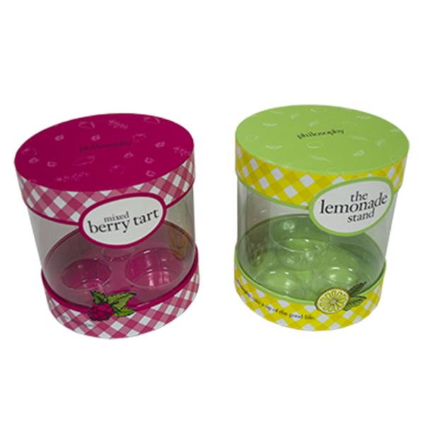 Buy Flat Edge Paper Cans Packaging Custom PET Tube Packaging Box at wholesale prices