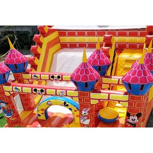Custom Plato PVC Tarpaulin Inflatable Bouncer Playground For Children