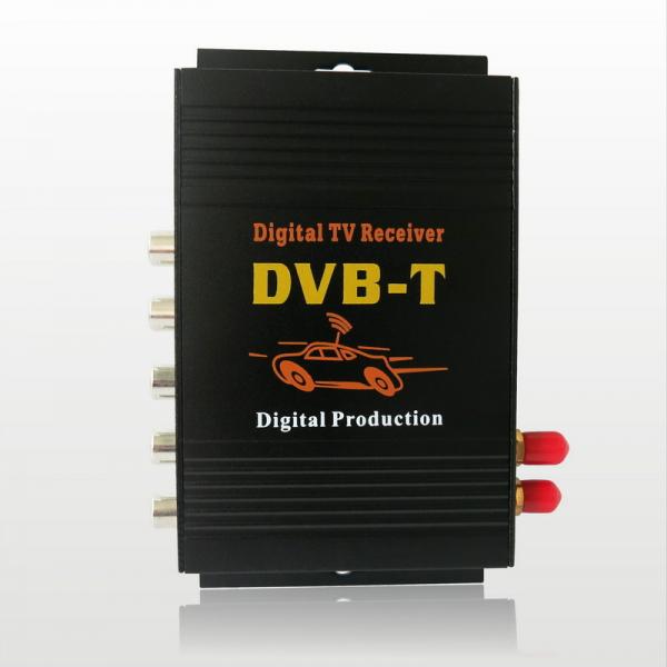 Buy CAR DVB-T MPEG-4 Double tuner Digital TV receiver Dual -tuner TV Box with multi language at wholesale prices