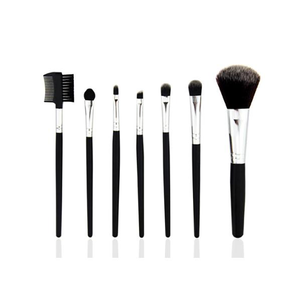 Buy Mineral Makeup Brush Set 200g Red PU Leather Bag Copper Ferrule at wholesale prices