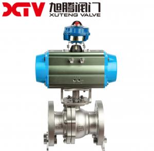 Quality Stainless Steel High Platform Flanged Floating Ball Valve PN16 Perfect for Industrial for sale