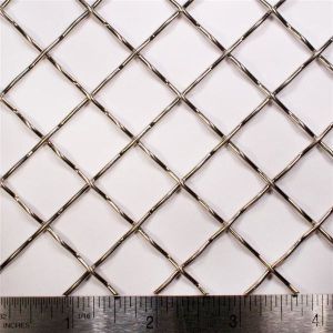 Twill Weave Stainless Steel Woven Wire Mesh Crimped Sand Screen For Sieving