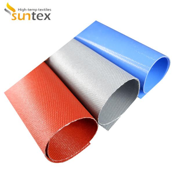Buy Thermal Insulation Fireproof Silicone Coated Fiberglass Cloth Roll at wholesale prices