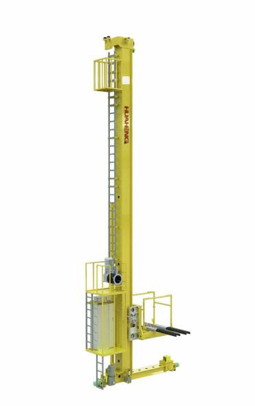 Buy 1200 X 1000MM Single Column Pallet Stacker Stacker Crane Warehouse at wholesale prices