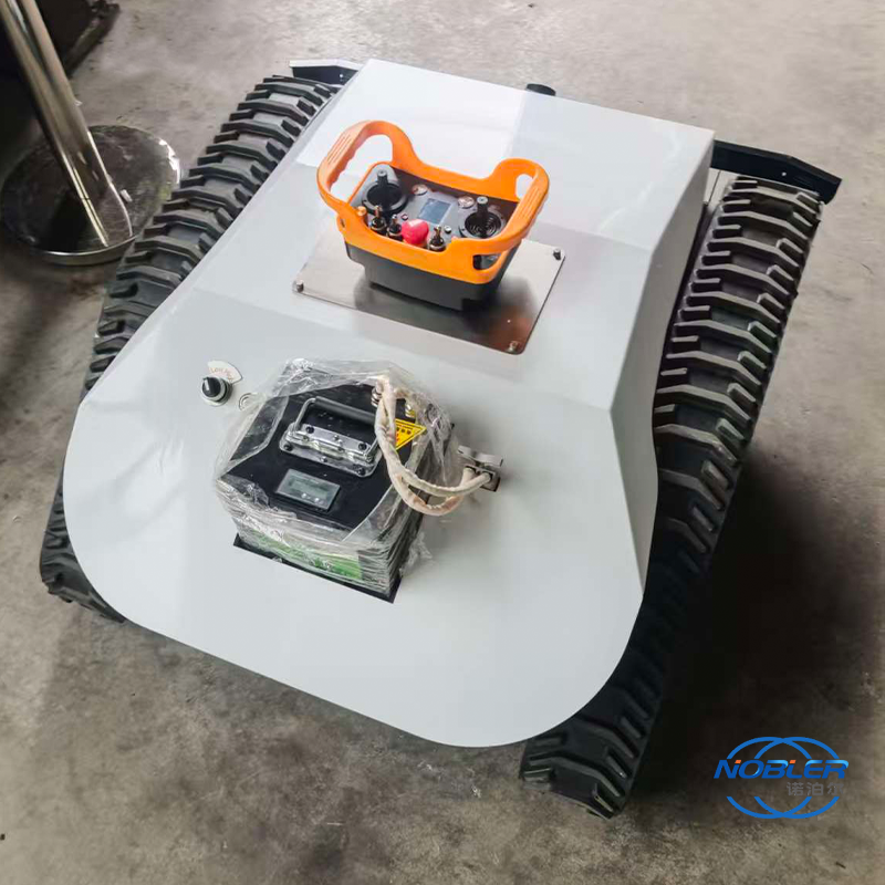 Remote-controlled intelligent crawler lawn mower, with lithium iron phosphate