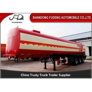 Optional Compartment Fuel Tanker Semi Trailer 45000l Steel Q345B Body