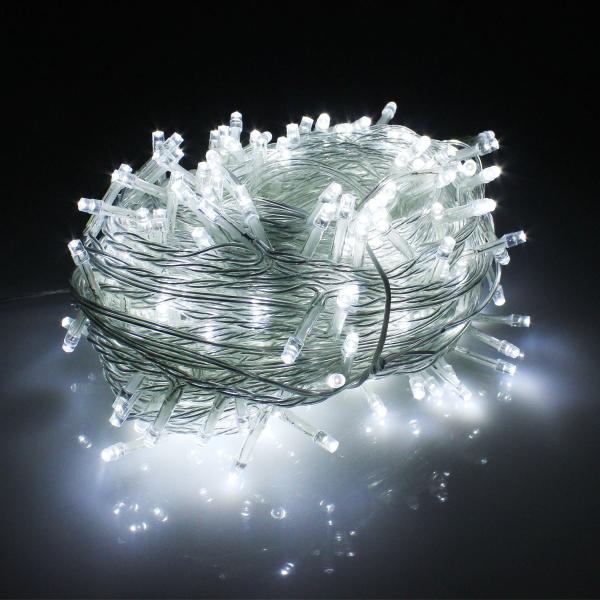 200 LED Solar Fairy Twinkle Lights Waterproof 8 Lighting Modes Daylight For Fence Pool Party