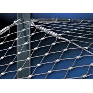 Durable Decorative Cable Mesh Netting Fabric Stainless Steel 60 Degree Angle