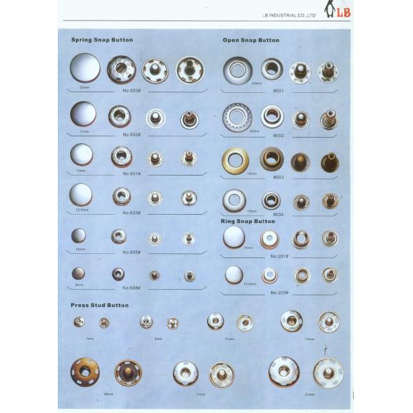 12.5MM 15mm metal cloth button Iron Brass Stainless steel spring snap button botones metal