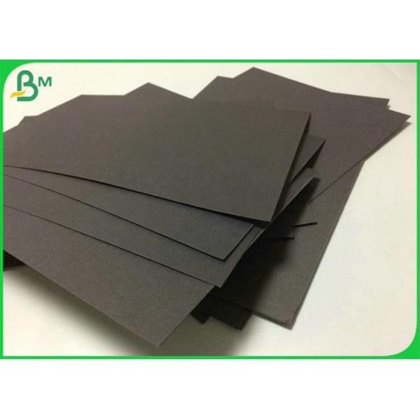 SGS Certified 400GSM 450GSM Uncoated Solid Black Cardboard For Gift Package Paper 