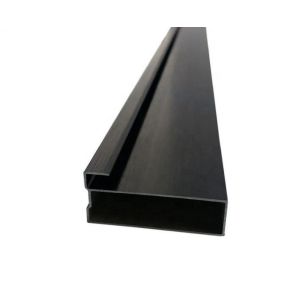 Sandblasted Aluminium Extrusion Profiles Extruded Aluminum Parts With Machining