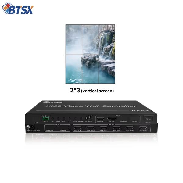 4K60 UHD Video Wall Controller with 40nm Process FPGA Chip for Zero Distortion