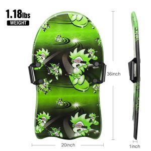 Snow Sled with Handle and Custom Color Easy to Carry HDPE Bottom 36inch PE Foam