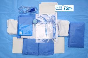 Quality Breathable SMMS Disposable Surgical Packs , EO Sterile C Section Drape for sale