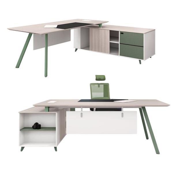 Buy Modern Commercial Furniture'S Executive CEO Melamine Office Table Extendable at wholesale prices