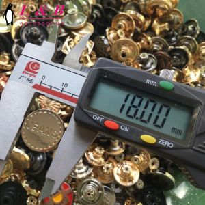 17MM 18MM 20MM high quality gold zamac jeans button with engraved custom brand