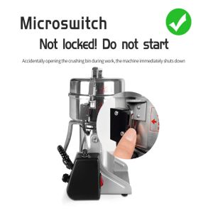 1400W 220V Electric Seasoning Grinder , Commercial Electric Grain Grinder