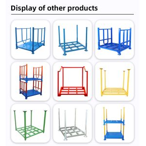Industrial Heavy Duty Steel Pallet Stacking Pallets With Wheels