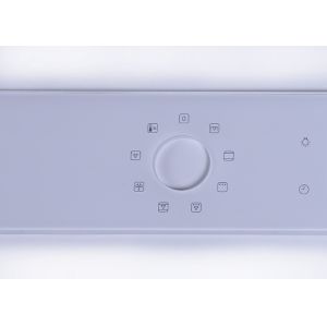 White Microwave Anti Reflective Holes Glass Control Panel