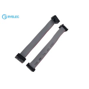 2*5pin IDC 2.54mm Pitch Pinrex Bump With Strain Relief Flat Ribbon Cable 0.635mm