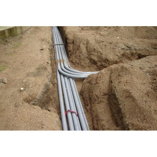 4" Rigid PVC Electrical PVC Conduit Pipe 10ft Length Sunlight Resistant Conforms UL651 Nonmetallic