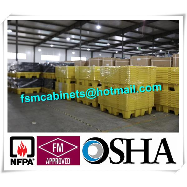 Buy HDPE Chemical Spill Pallet Fire Resistant File Cabinet Leak Proof For 4 Drum at wholesale prices