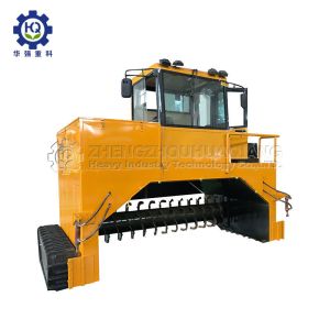 250mm Particles 600M3 Organic Manure Fertilizer Crawler Compost Turning Machine