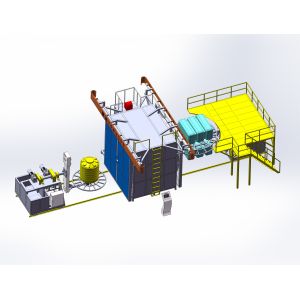 Efficient Rotomolding Equipment with PLC Control System Cycle Time 15-30min