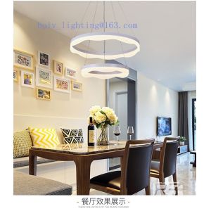 LED Pendant Lightings Flower Shape Round Acrylic Aluminium 110w