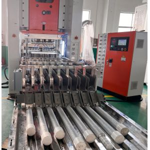 Silver Aluminium Foil Container Cake Cup Vibrate Making Machine For Electronic