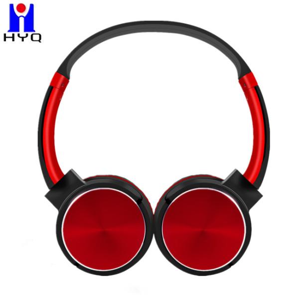 Buy Foldbale Soft Earmuff Wired Bluetooth Headsets Stereo Over Ear Headphone Super Bass Metal Decor at wholesale prices
