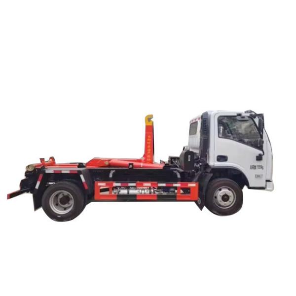 4x2 Hook Lift Trash Compactor Truck 9 Tons Loading Euro 6 Standard With 7.00R16