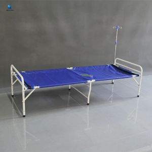 China Folding Cholera Bed With Commode Hole High-Quality Steel Thickened Oxford Cloth Hospice Care on sale