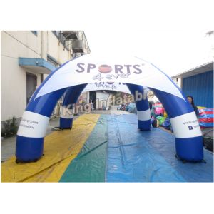 Quality Customized Blue Inflatable Spider Tent For Advertising Size , Diameter 5m for sale