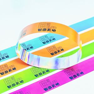 China Flash Custom Glitter Wristbands , Colorful Personalized Sparkle Wristbands on sale