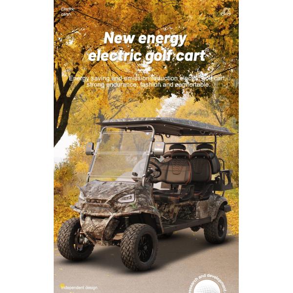 Electric Hunting Golf Cart Off Road 6 Passenger 5KW AC Motor 70-90km Driving Mileage